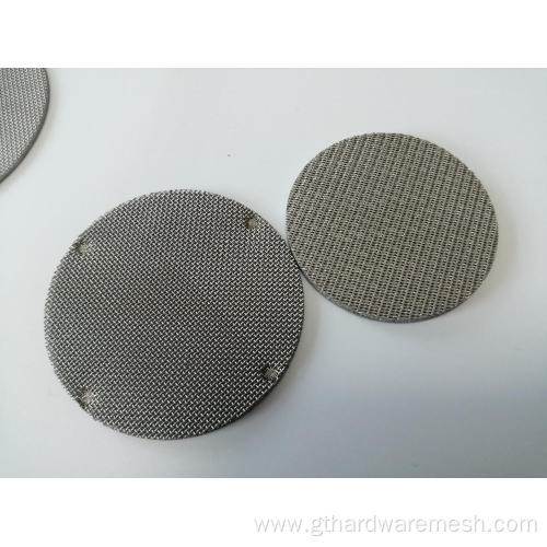 Stainless steel sintered wire mesh filter disc